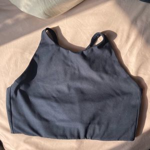 Girlfriend Collective M Topanga Sports Bra in Midnight
